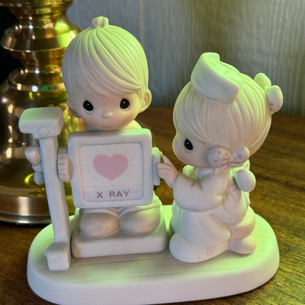 Precious Moments My Heart Is Exposed With Love 1988 X-Ray Nurse Figurine 520624